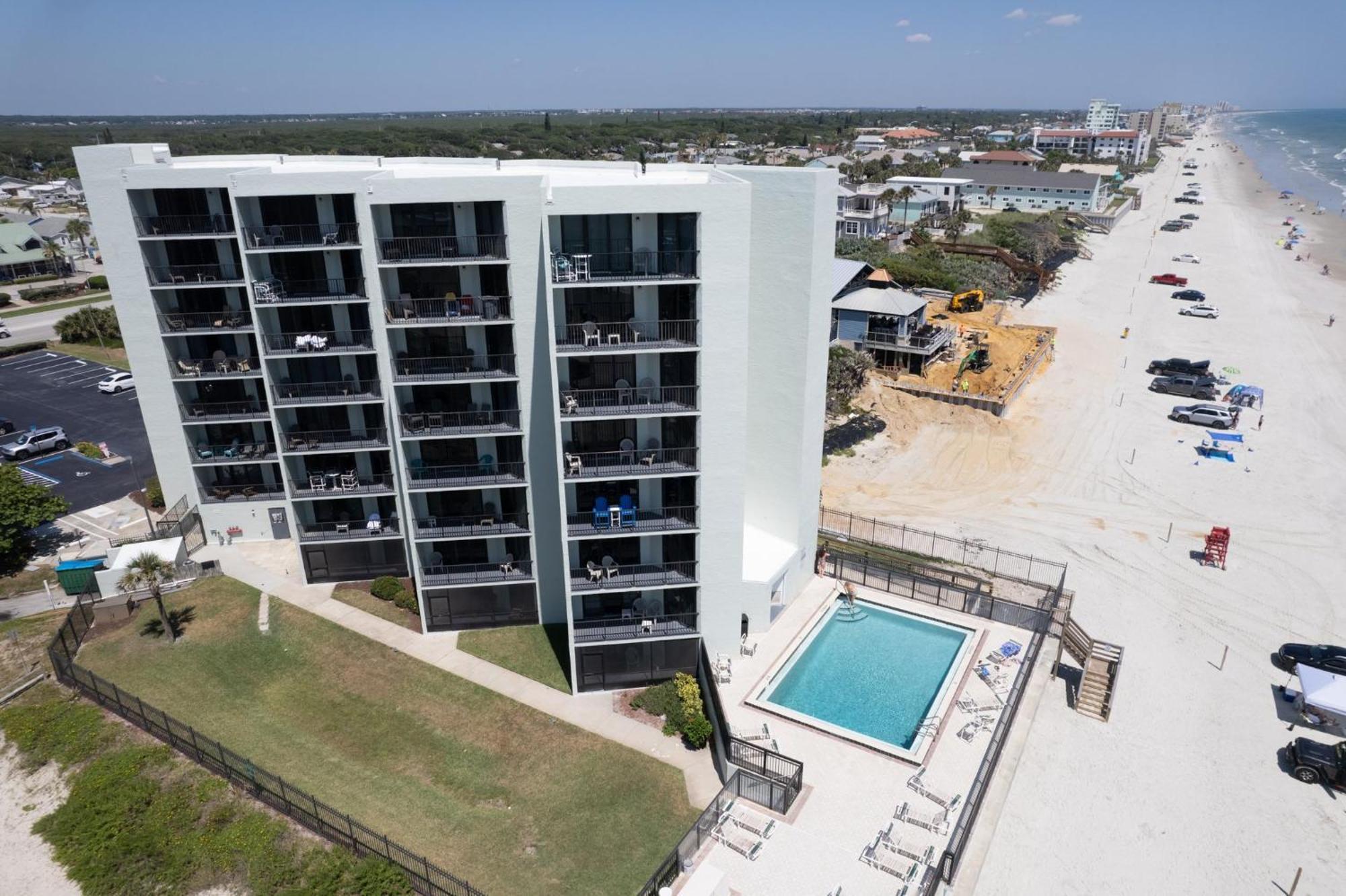 Ocean View With A Beachfront Pool At Ocean Trillium Condo ~ 702 New Smyrna Beach Zewnętrze zdjęcie