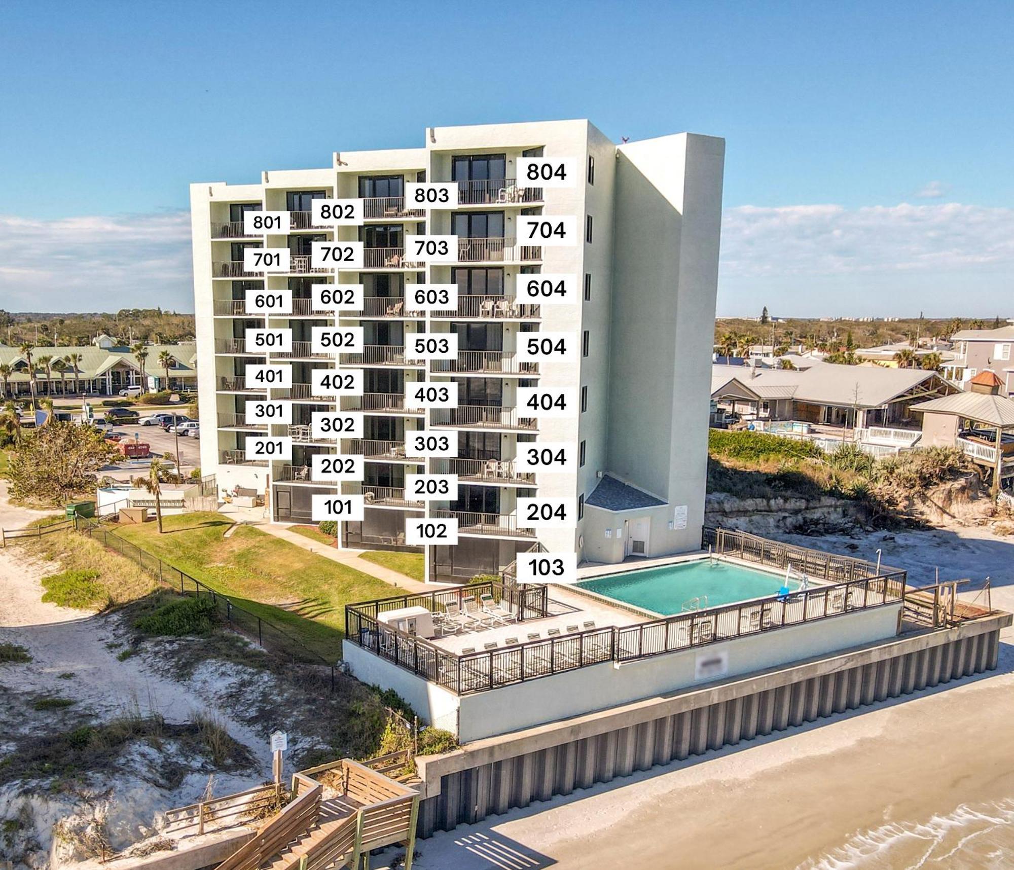 Ocean View With A Beachfront Pool At Ocean Trillium Condo ~ 702 New Smyrna Beach Zewnętrze zdjęcie